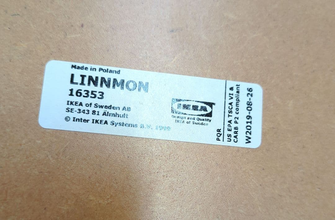 イケア テーブル 天板のみ 2枚セット LINNMON 150×75×3.5