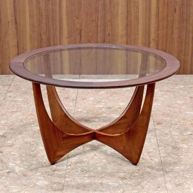 ローテーブル ジープラン アストロ ヴィンテージ イギリス ガラステーブル