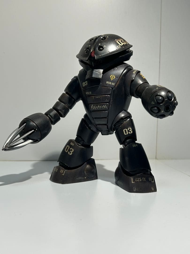 プラモデル　ガンプラ　模型　組立済　HG 1/144 アッガイ　完成品　全塗装 ガンプラ【HGUC アッガイ】2 完成 成形色仕上げ（つや消し）+デカール