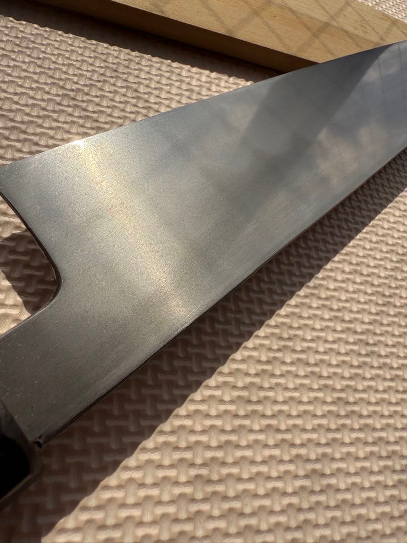 鉄釼良政作 本焼　和包丁 刃渡り30㎝ 全長47㎝ 鞘付 和牛刀