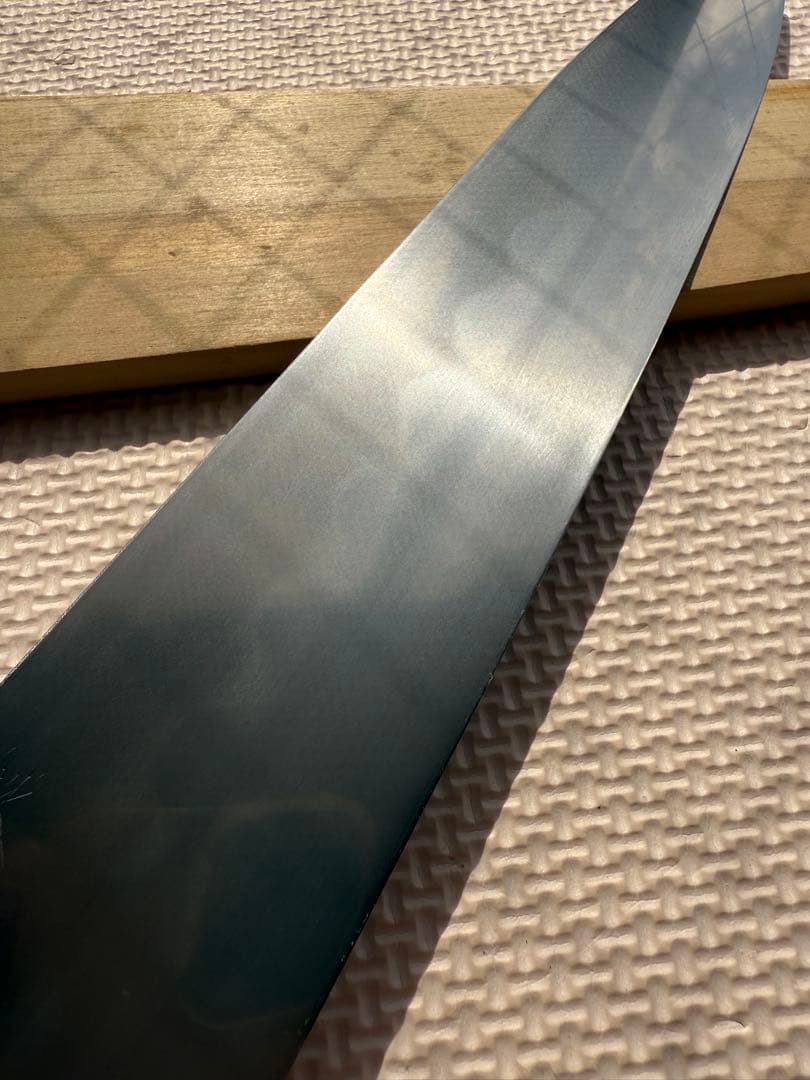 鉄釼良政作 本焼　和包丁 刃渡り30㎝ 全長47㎝ 鞘付 和牛刀