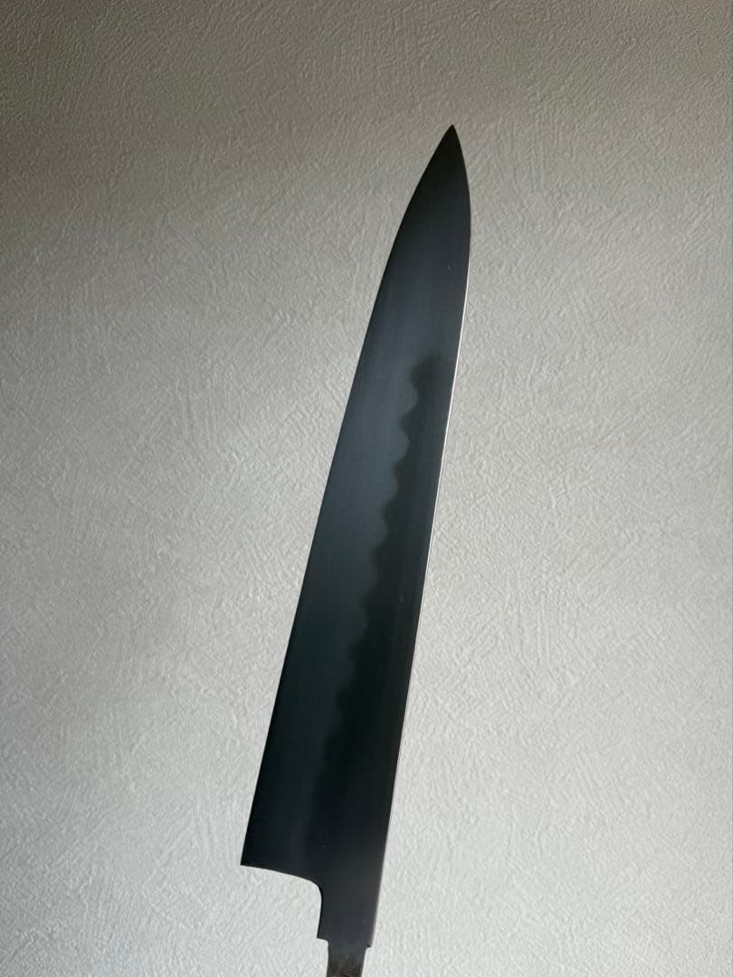 鉄釼良政作 本焼　和包丁 刃渡り30㎝ 全長47㎝ 鞘付 和牛刀