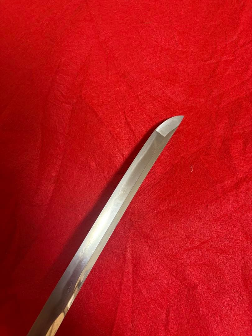 玉鋼製包丁　鑑賞用美術研磨。受注生産　両鎬　鮪包丁　刺身包丁　2尺　特注柄