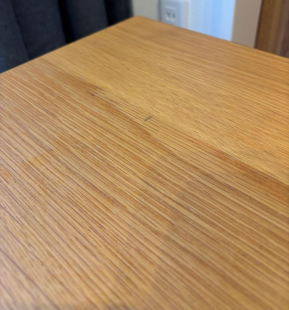 無印良品【廃盤】折りたたみローテーブル・幅９０ｃｍ・オーク材