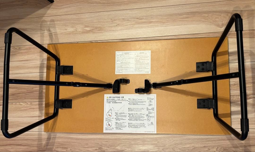 無印良品【廃盤】折りたたみローテーブル・幅９０ｃｍ・オーク材