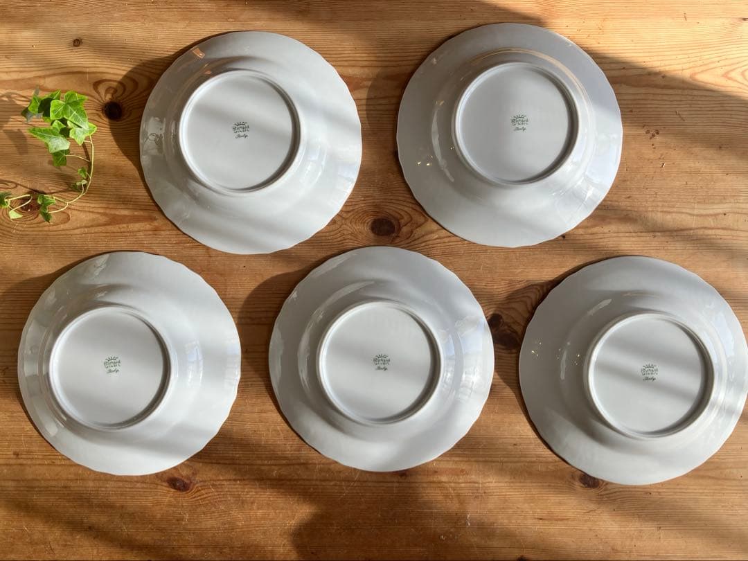 ジノリ　ベッキオグレース　23スーププレート×5