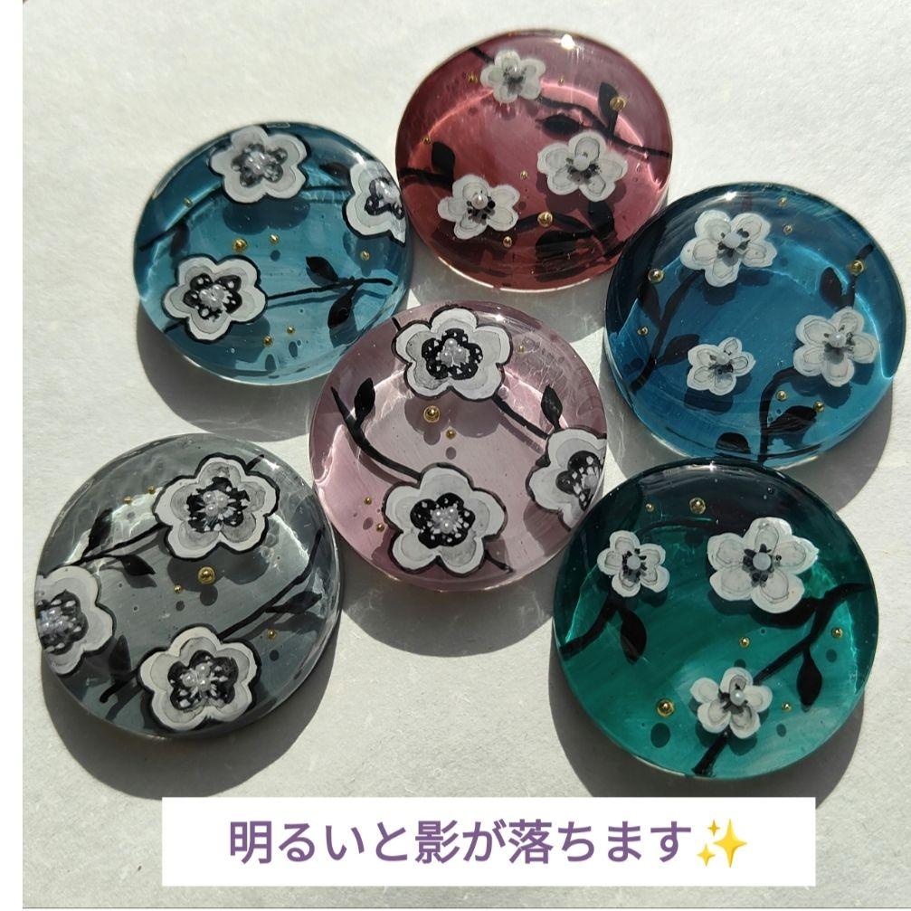 【906】ハンドメイド　レジン　ヘアゴム　ポニーフック