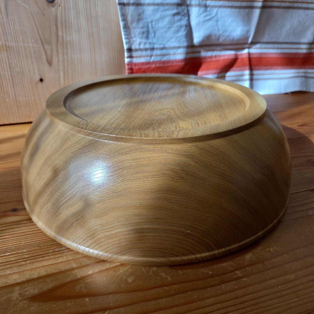 こね鉢　ナチュラルウッドボウル　ろくろ