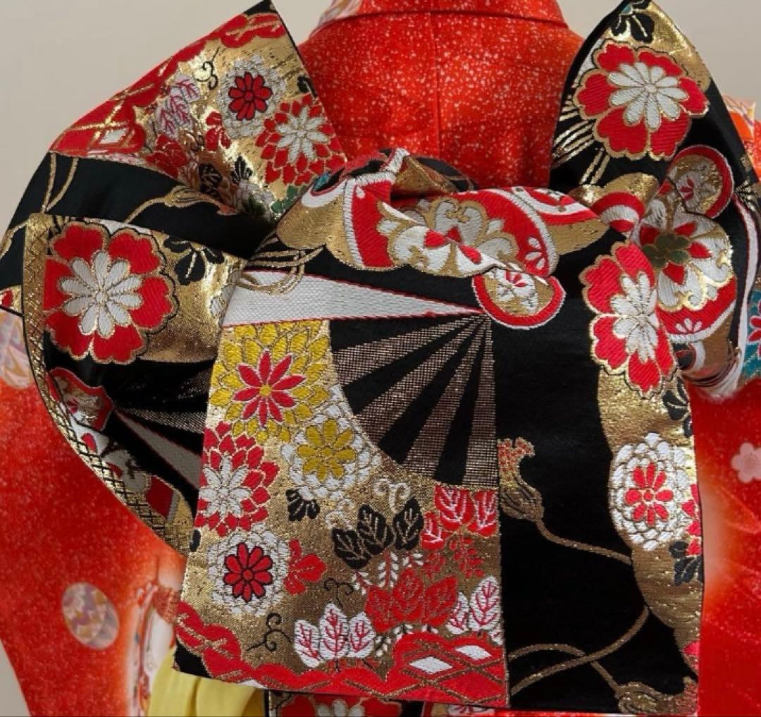 7歳 七五三 正絹 古典柄着物 フルセット