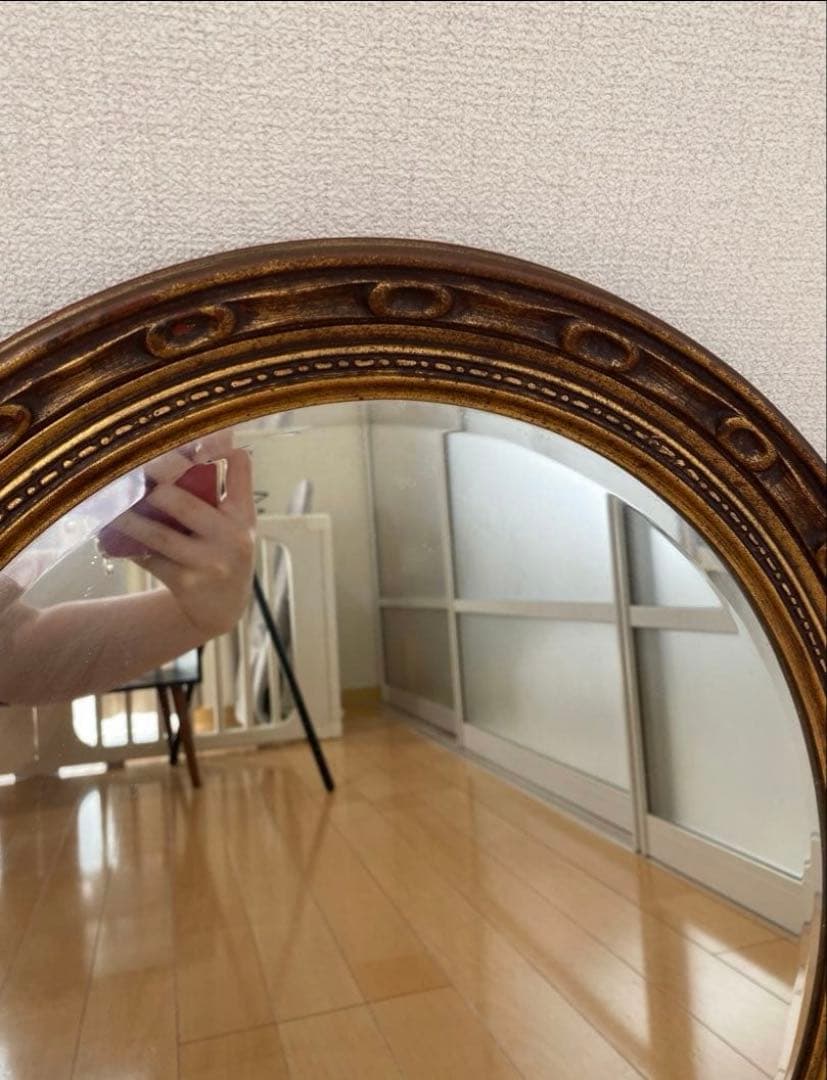 【希少】アンティーク　France Mirror フランスミラー　鏡