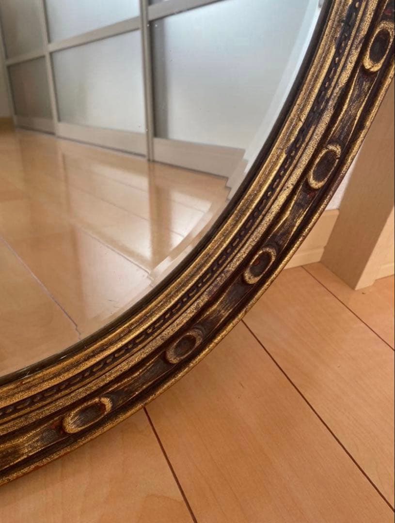 【希少】アンティーク　France Mirror フランスミラー　鏡