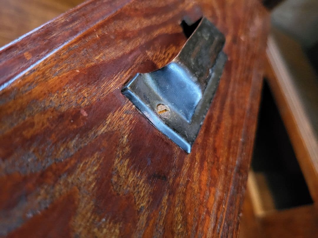 本棚　飾り棚　食器棚　収納棚　引き出し 2杯　ゆらゆらガラス　古家具