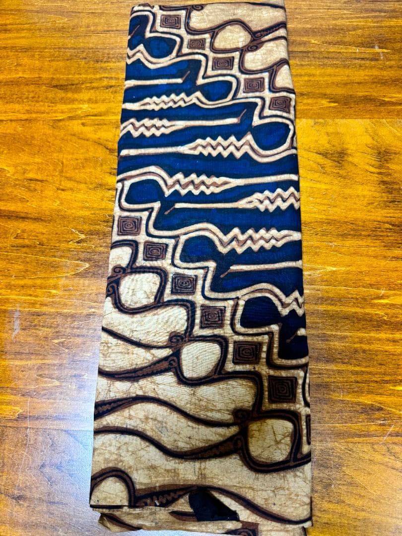 バリ島ヴィンテージバティック、手染め ベッドカバー 幅100cm、長さ119