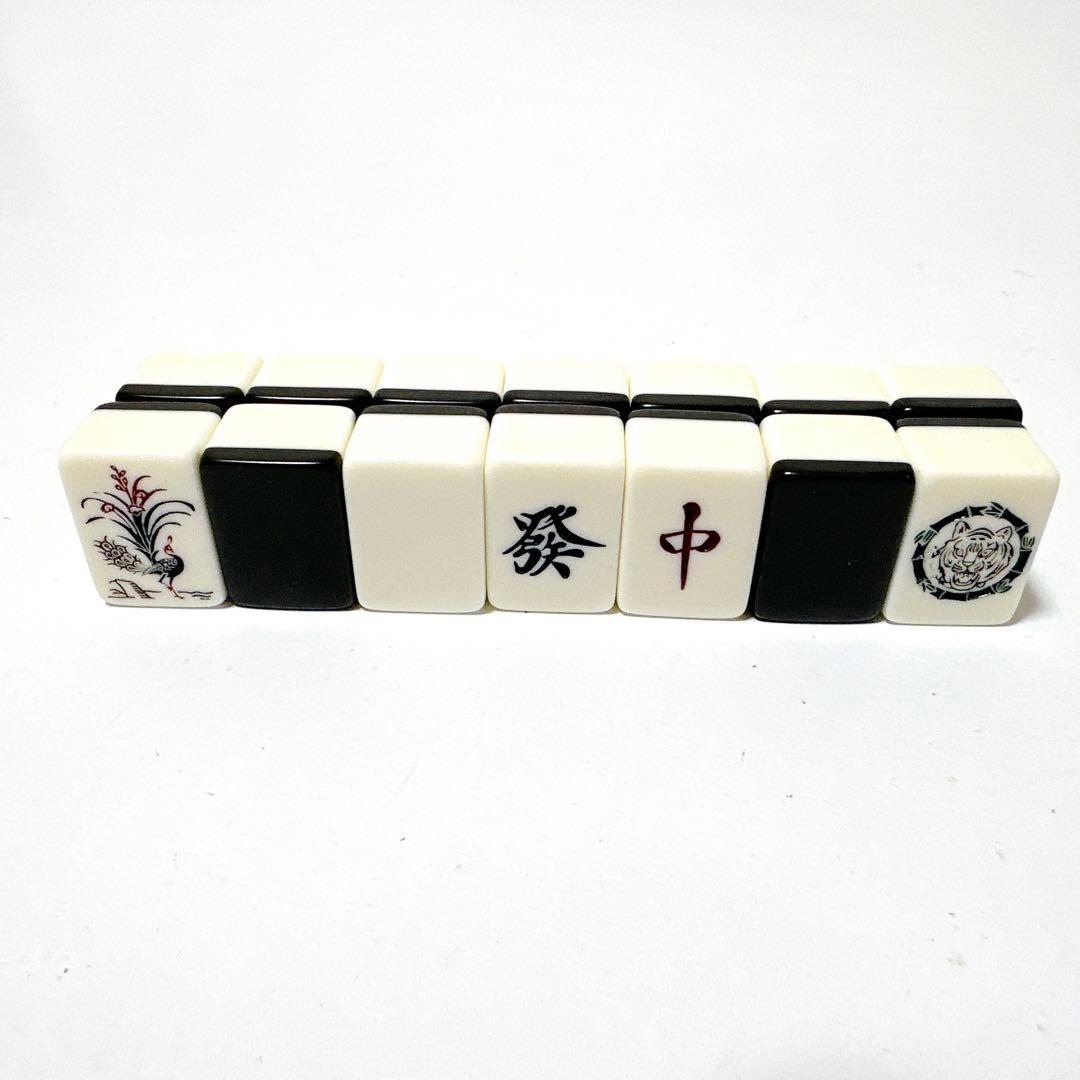 希少 雀鬼 黒虎 昭和レトロ 麻雀牌 背黒 虎牌 - メルカリ