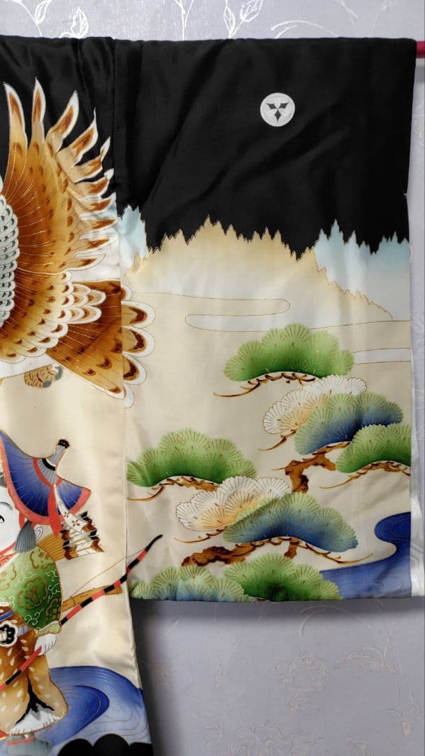 RK415アンティーク子供着物着丈97センチ裄丈45センチ長襦袢付き綺麗美品