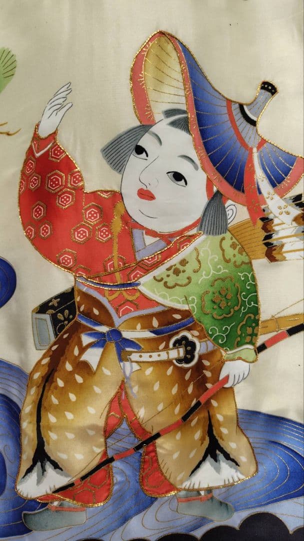 RK415アンティーク子供着物着丈97センチ裄丈45センチ長襦袢付き綺麗美品