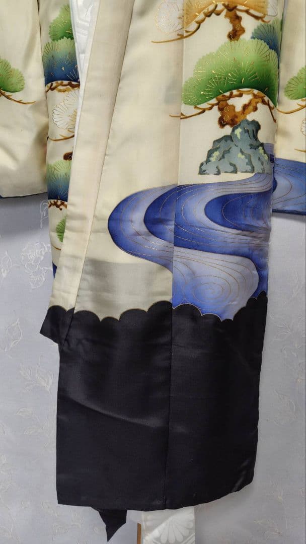 RK415アンティーク子供着物着丈97センチ裄丈45センチ長襦袢付き綺麗美品