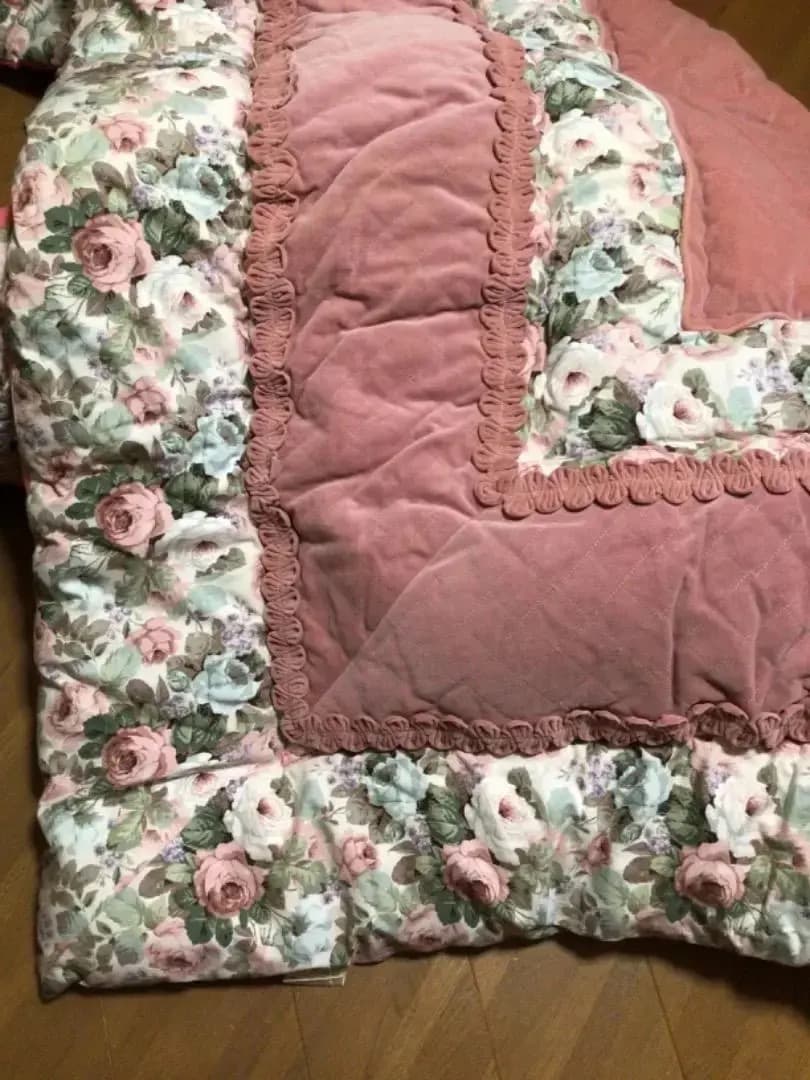 西川　こたつ布団　レンシ　正方形　アンティーク