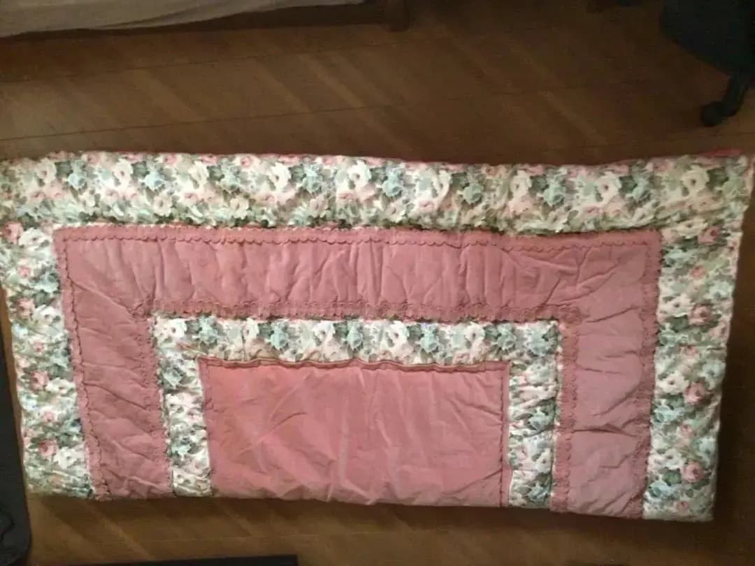 西川　こたつ布団　レンシ　正方形　アンティーク