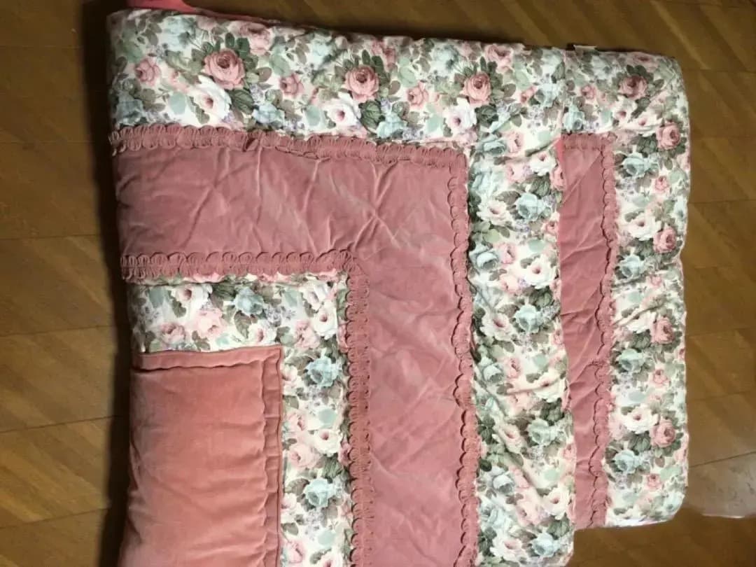 西川　こたつ布団　レンシ　正方形　アンティーク