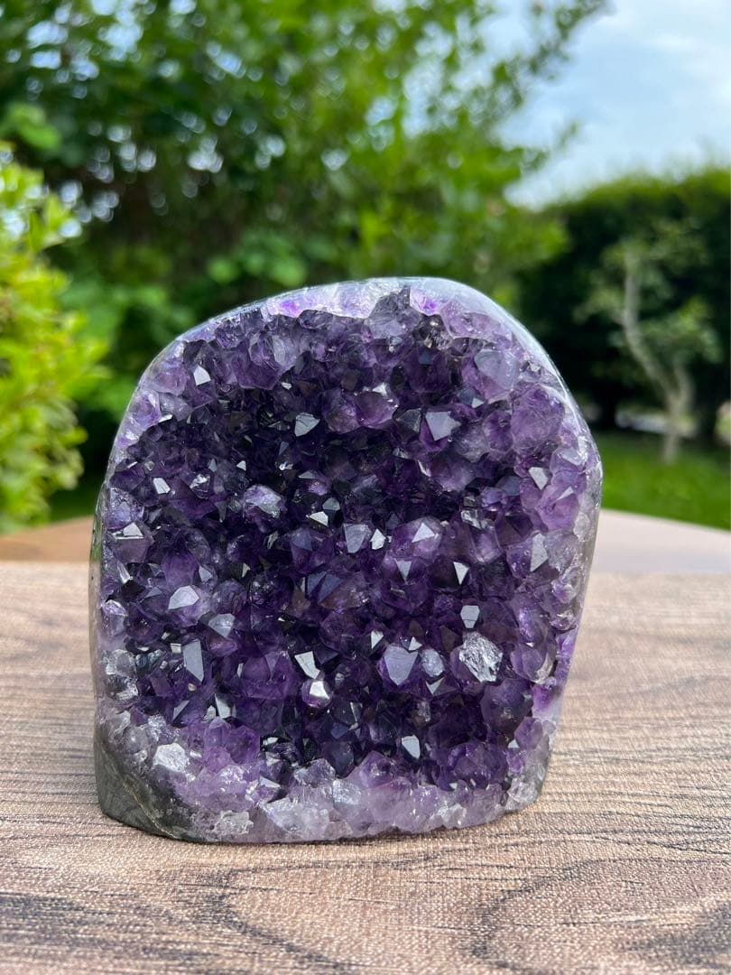 A59 高品質アメジストドーム パワーストーン 紫水晶 天然石 置き物