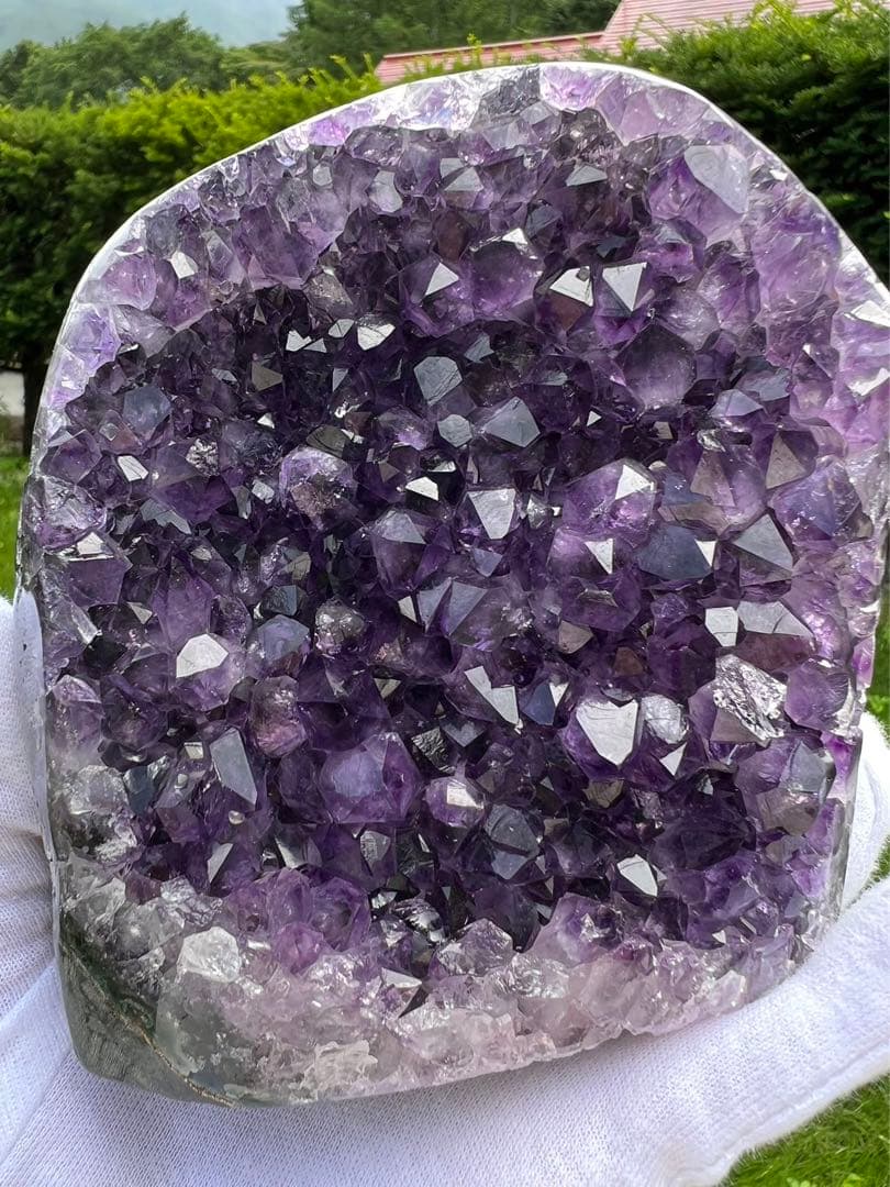 A59 高品質アメジストドーム パワーストーン 紫水晶 天然石 置き物
