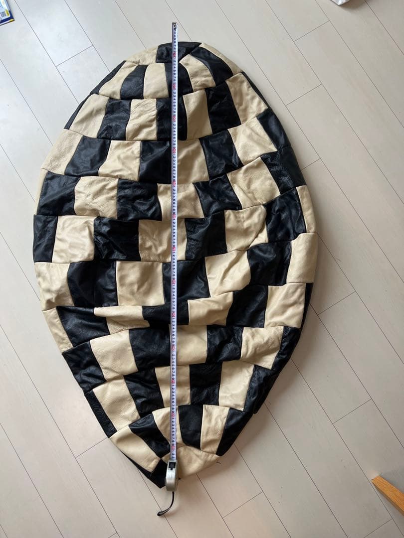 【値下げ】ビーズソファ　1人掛け　革製