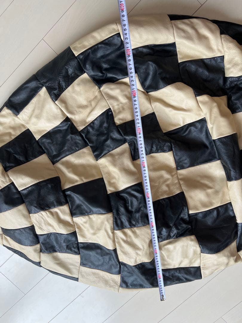 【値下げ】ビーズソファ　1人掛け　革製