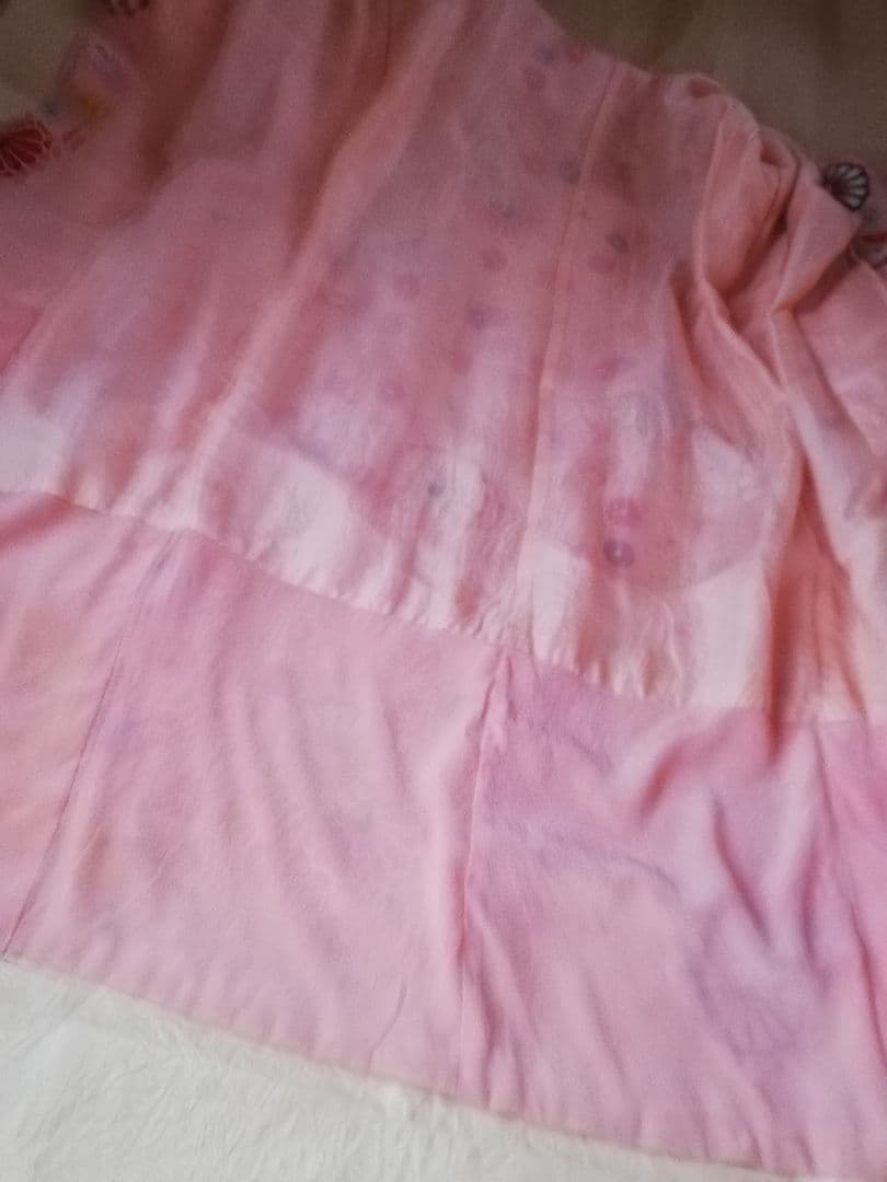 追❹　七五三　正絹　女の子　アンティーク　着物　お花づくし　レトロ　大正浪漫