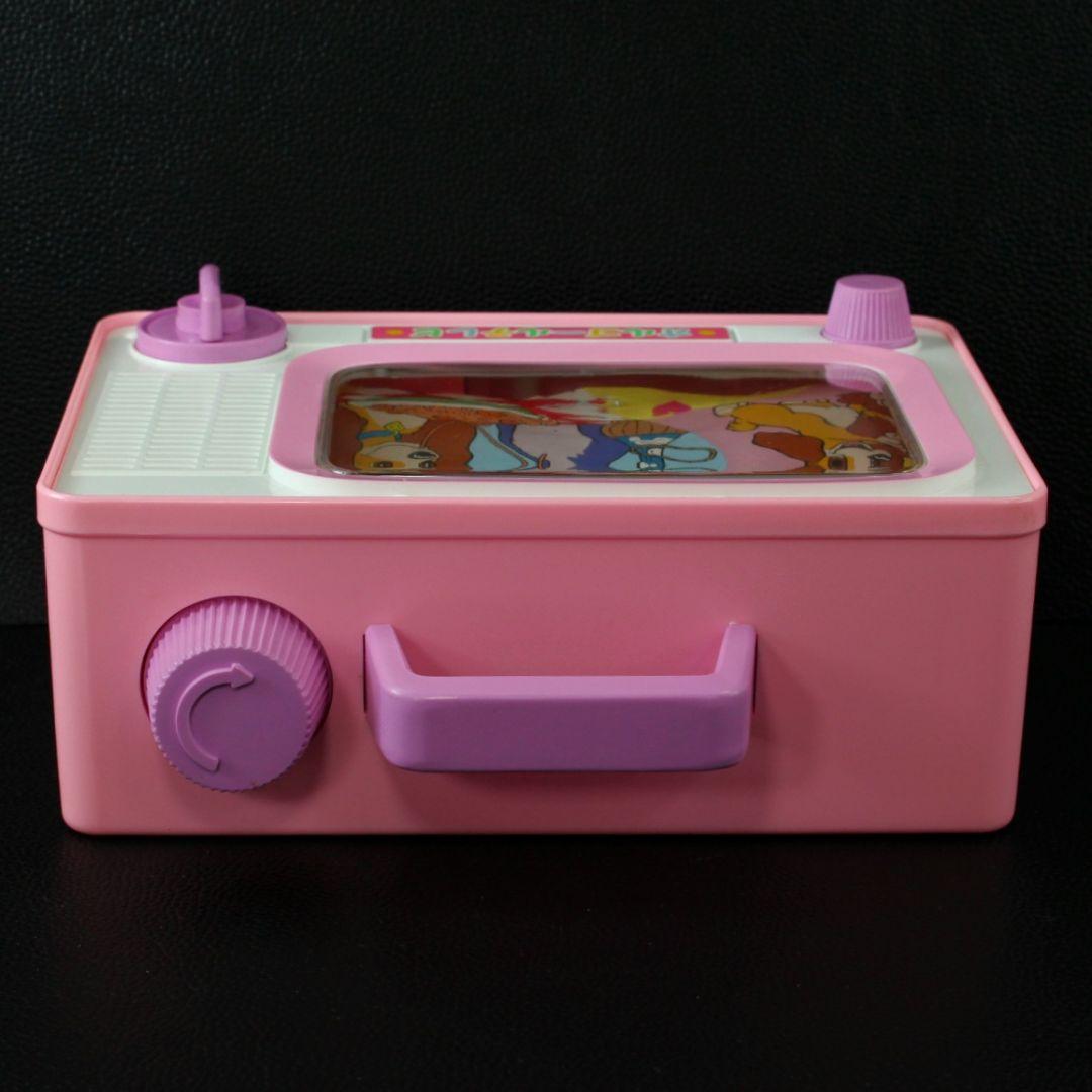 レア【昭和レトロ】ヴィンテージ　わんわん物語 レディ&トランプ オルゴールテレビ