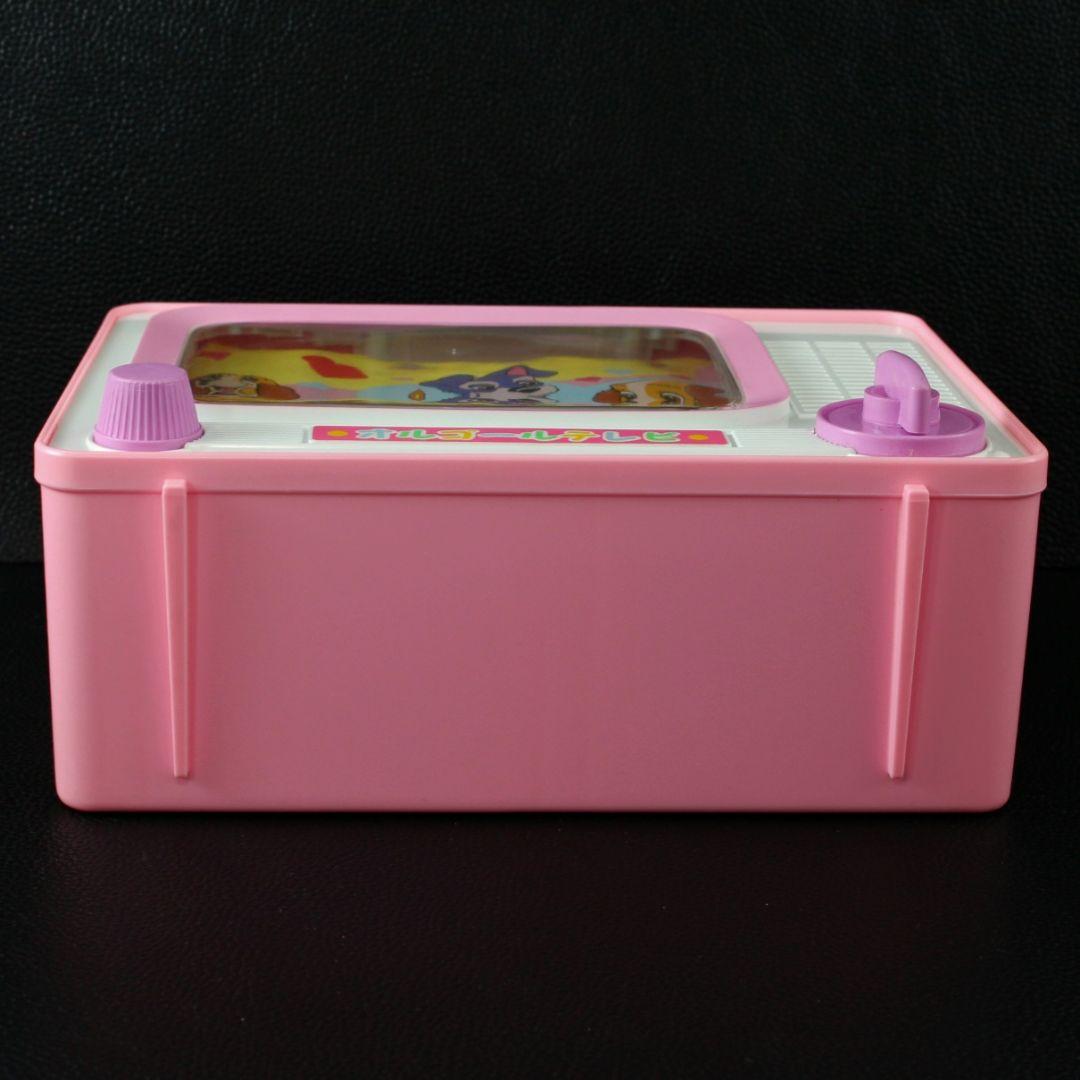 レア【昭和レトロ】ヴィンテージ　わんわん物語 レディ&トランプ オルゴールテレビ