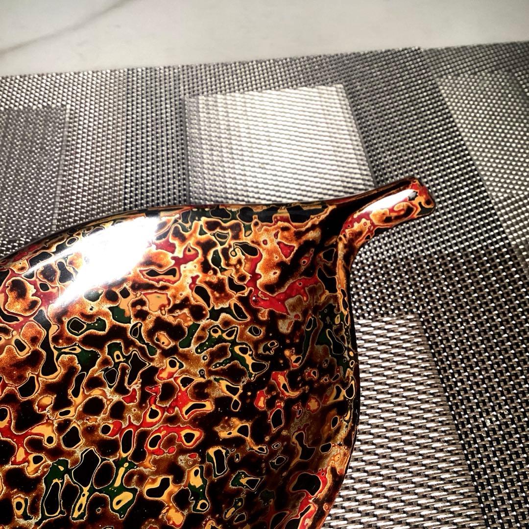 津軽塗　銘々皿　葉っぱ　5枚