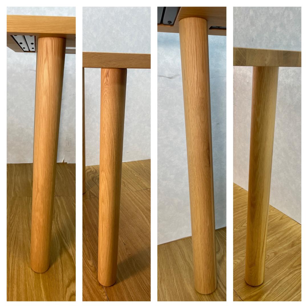 S☆674 無印良品 テーブル 板と脚でできた木製テーブル オーク材