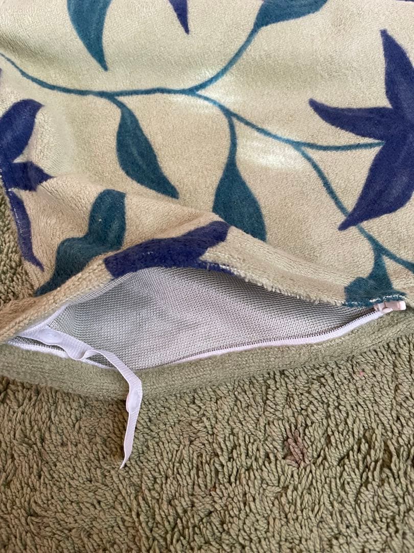 国産【シビラ】あったか掛カバー　パイル地　綿100％ シングル　グリーン