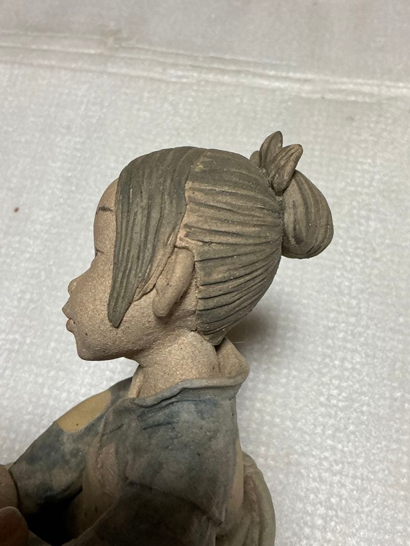 2002年／「つきうさぎ」陶器人形作家・そう。【新品未使用品】。