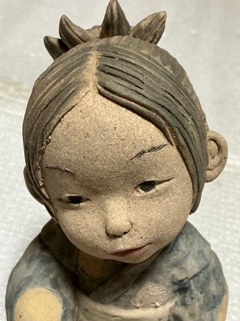 2002年／「つきうさぎ」陶器人形作家・そう。【新品未使用品】。