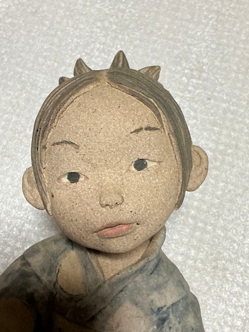 2002年／「つきうさぎ」陶器人形作家・そう。【新品未使用品】。