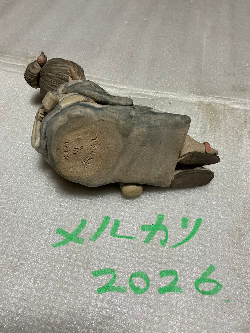 2002年／「つきうさぎ」陶器人形作家・そう。【新品未使用品】。