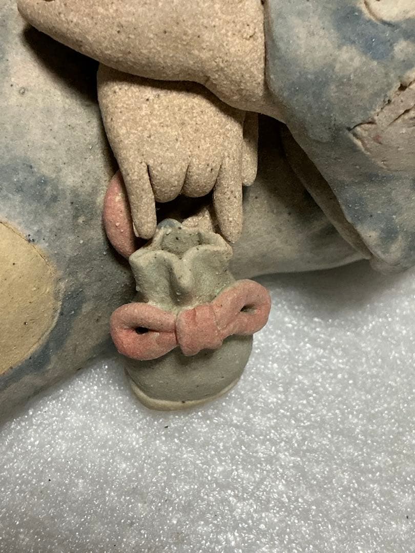 2002年／「つきうさぎ」陶器人形作家・そう。【新品未使用品】。