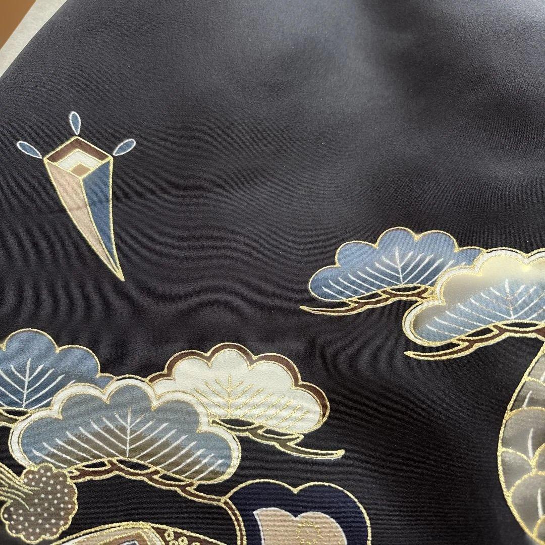 No.18 正絹　男の子お祝い着のしめ　長襦袢付き 七五三