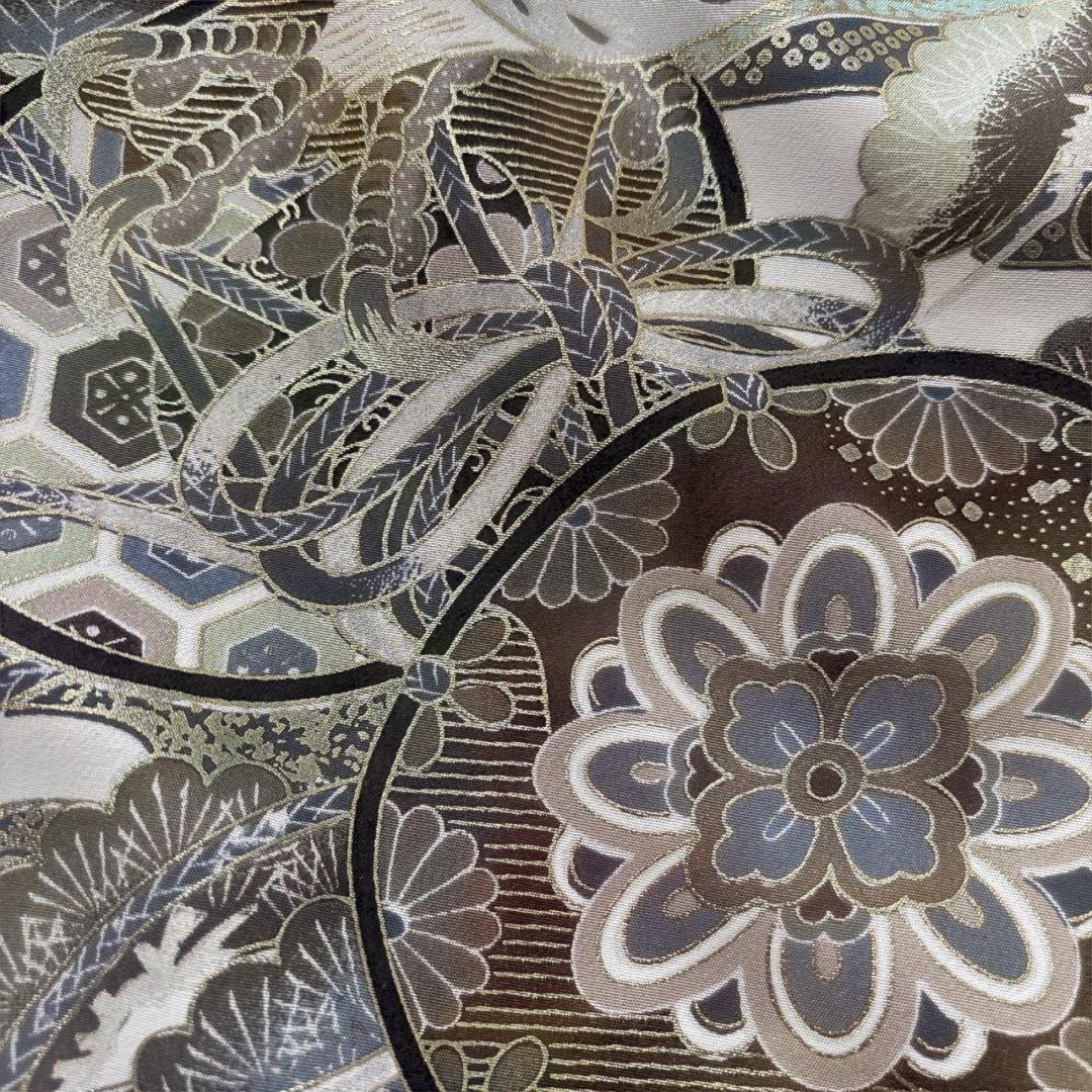 No.18 正絹　男の子お祝い着のしめ　長襦袢付き 七五三