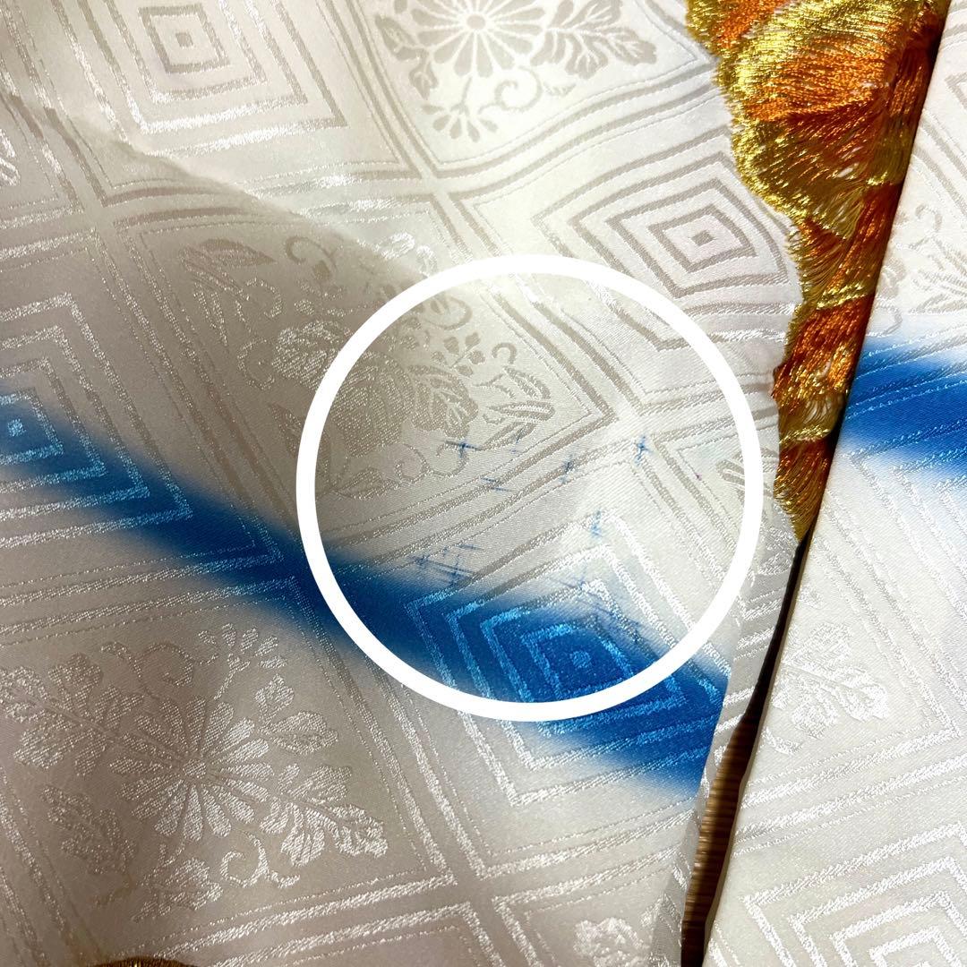 【訳あり】お宮参り 七五三  スカイブルー×金糸鷹