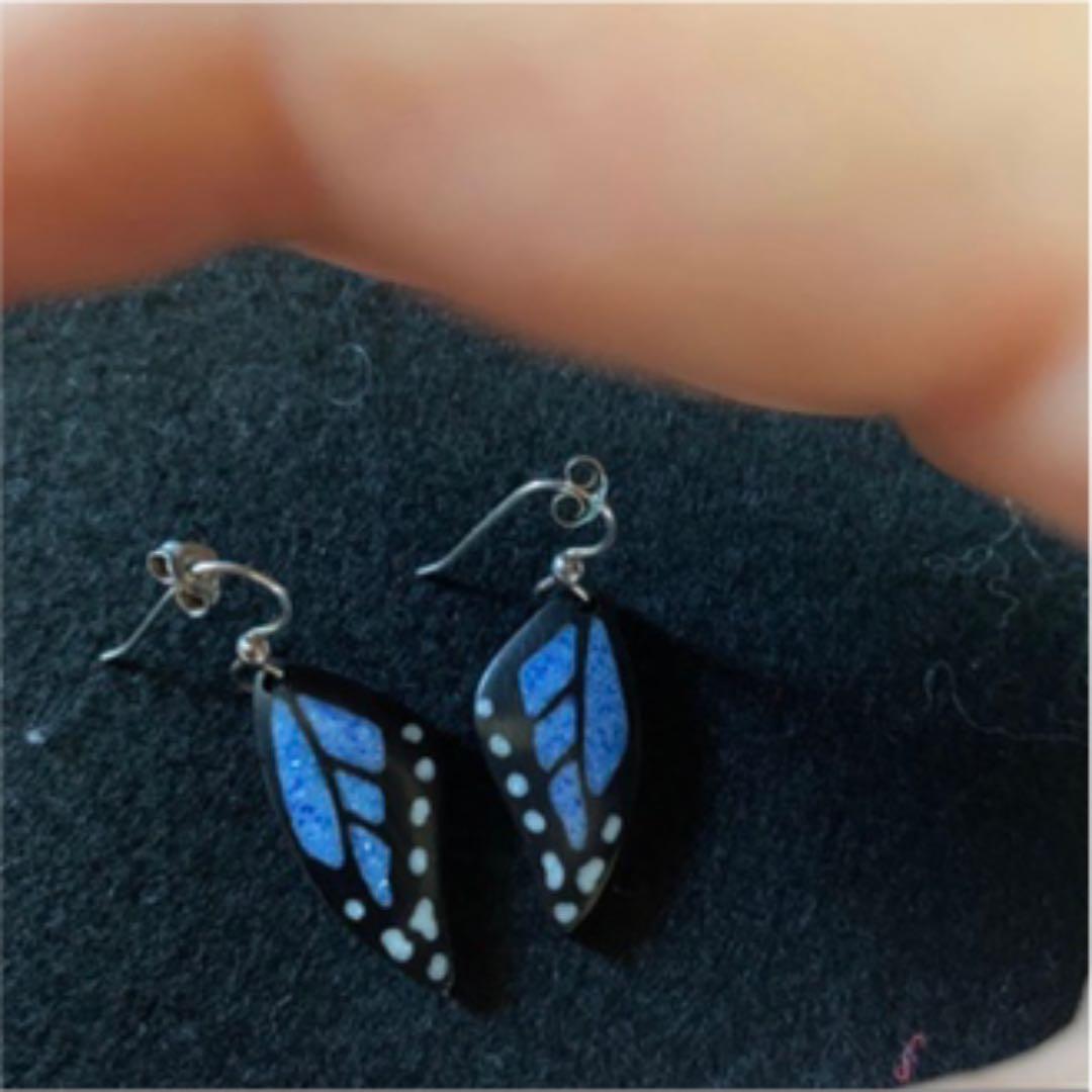 マライカ ラピスラズリインレイ天然石ピアス