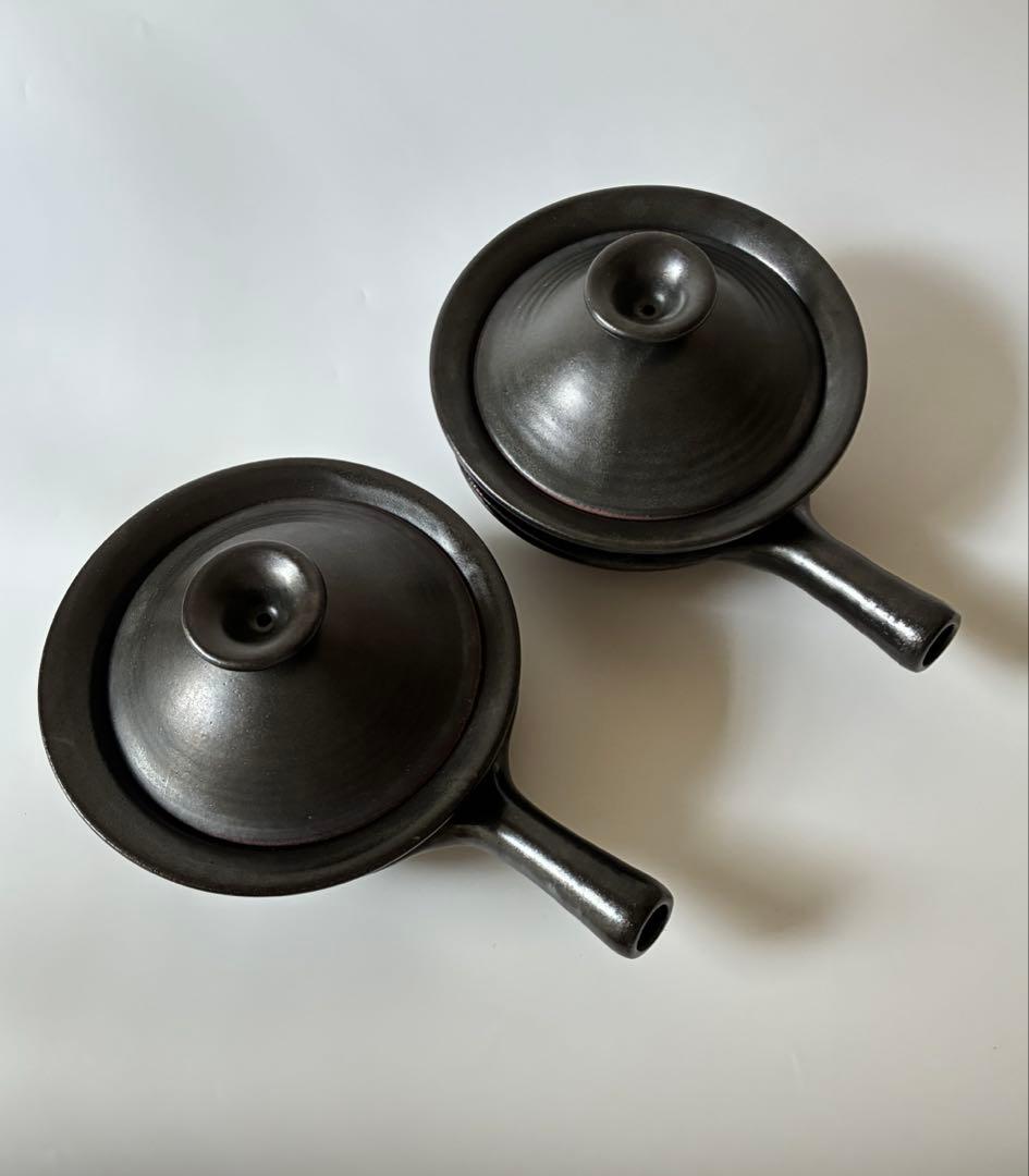 松田美智子　自在道具　ななかまど小鍋揃え　一人用土鍋　2人分セット