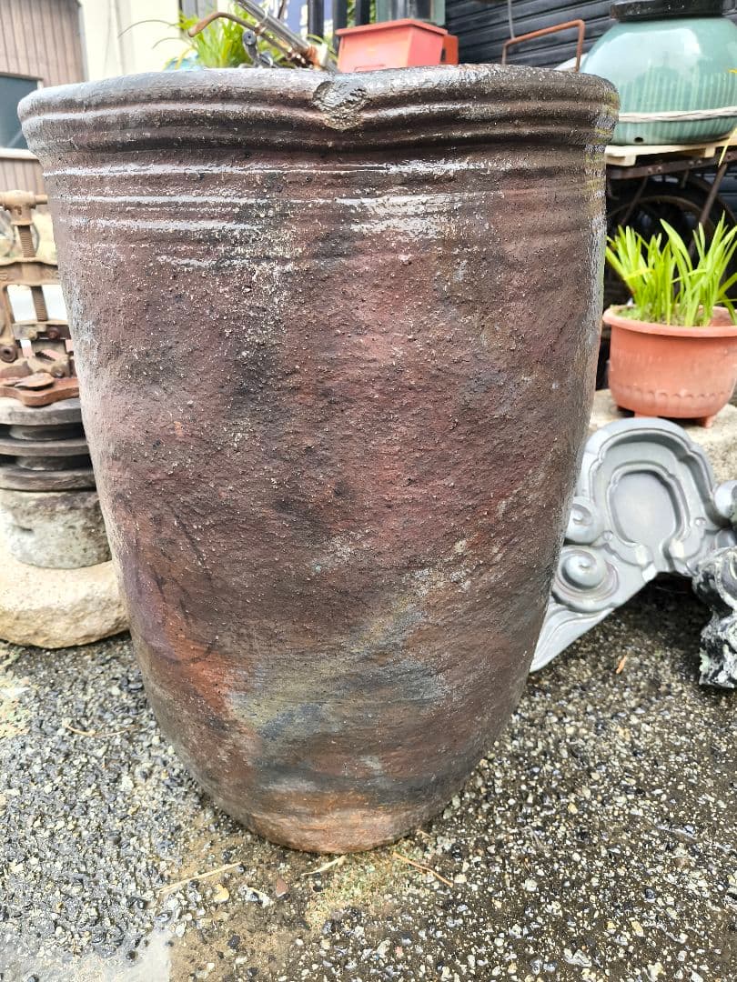 骨董　古備前　備前焼　大壺　時代物　引取り限定