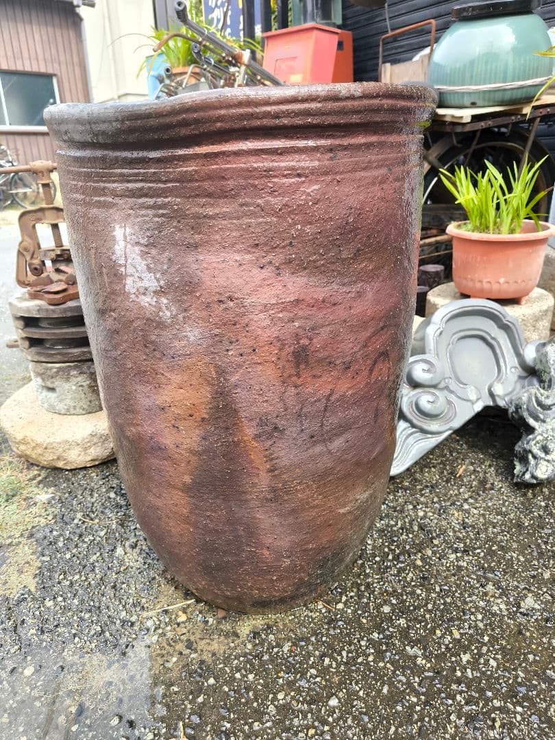 骨董　古備前　備前焼　大壺　時代物　引取り限定
