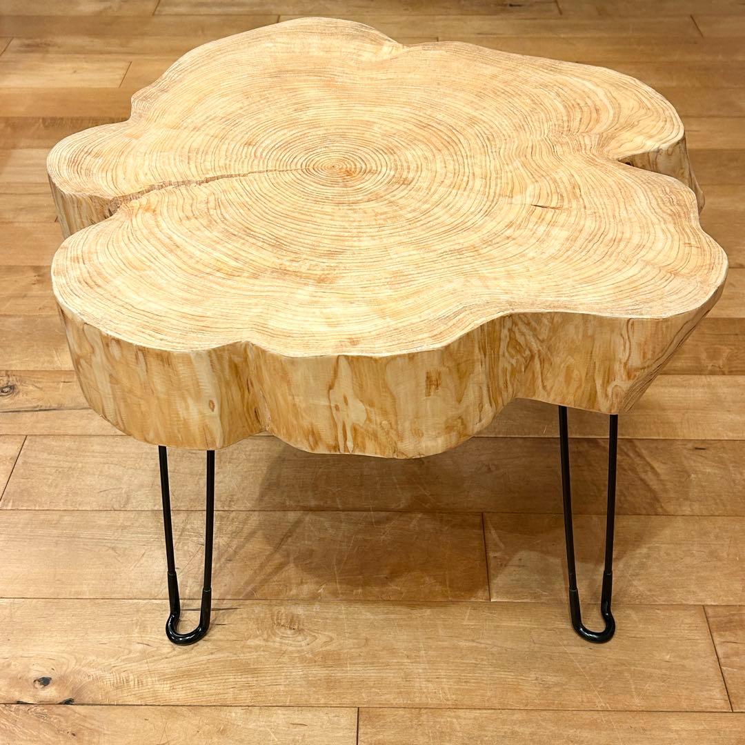 【Hinoki Iron Table 】No.1222