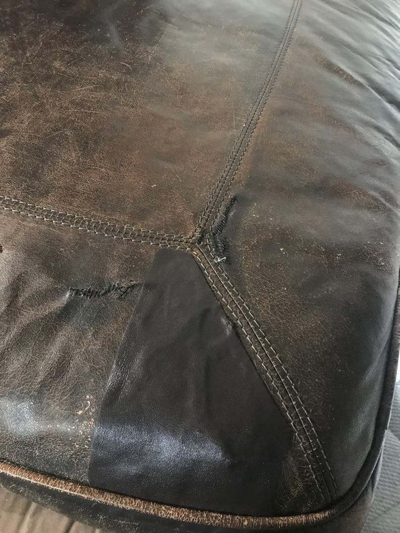 ソファー　本革　レザー　大型　5人掛け　ブラウン