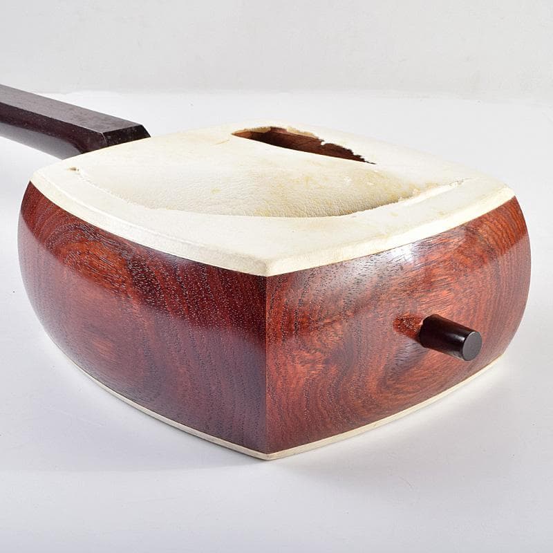 和楽器　弦楽器　唐木紫檀棹　金細三味線　ハードケース付　M　R9317B