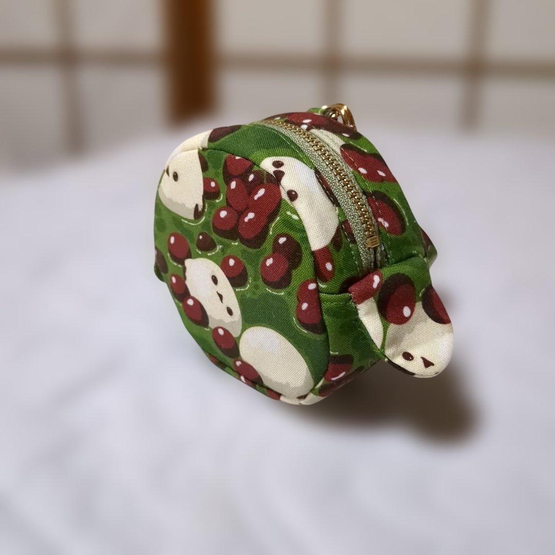 新柄…ユキエモンアニバーサリーパッチワーク ブルー系…コロンと猫ポーチ